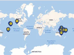 Mapa plavby