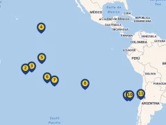 Mapa plavby