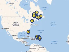 Mapa plavby