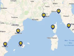 Mapa plavby