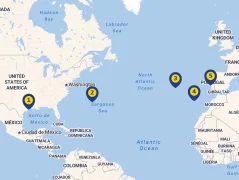 Mapa plavby