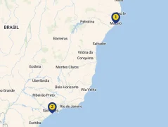 Mapa plavby