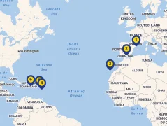 Mapa plavby
