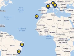 Mapa plavby