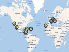 Mapa plavby