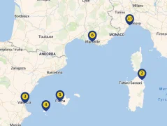 Mapa plavby