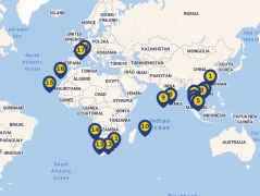 Mapa plavby