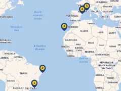Mapa plavby