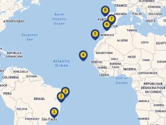Mapa plavby