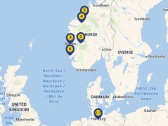 Mapa plavby