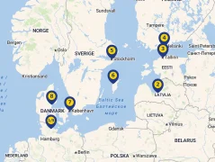Mapa plavby