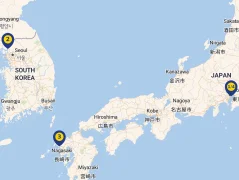 Mapa plavby